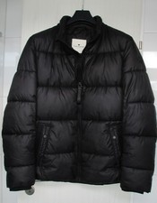 TOM TAILOR warme Jacke Winterjacke Steppjacke schwarz m. abnehmb. Kapuze Gr. XL