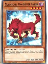 Yugioh - 1x #003 Nordisches Ungeheuer Garmr - LEHD-B - Legendary Hero Decks