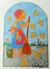 handbemalte Seide  / Seidenmalerei / Aschenputtel  Deko fürs Fenster