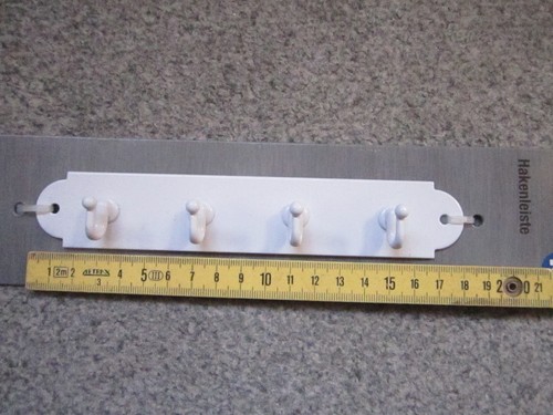 Hakenleiste metall weiß mit - metall, 4