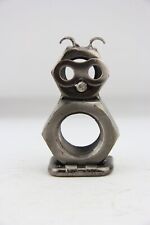 kleine Eule Figur geschweißt Handwerkskunst 8 cm / 120 Gr. #11529