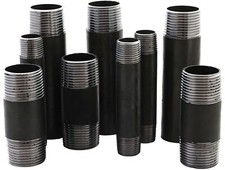 Rohrnippel Stahl Schwarz