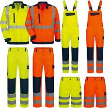 Warnschutz Hose Latzhose Bundhose Shorts Jacke Arbeitshose Warnschutzkleidung