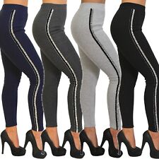 Damen Hose Leggings Thermo Treggings High Waist Jogginghose Yoga Fitness Sport  