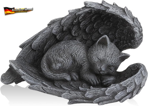 Gedenkstatue katze engel - katze,