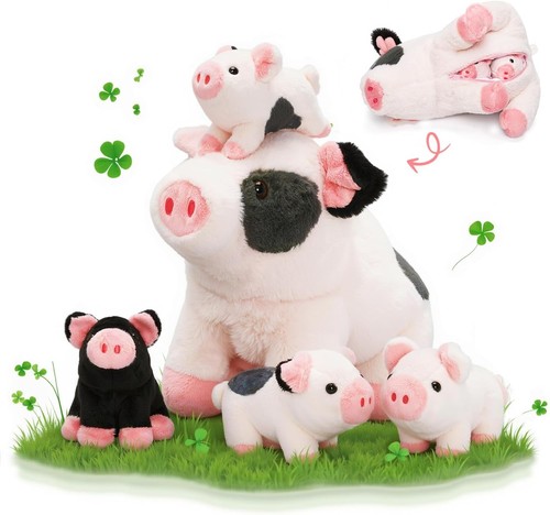 Schwein kuscheltier mama - schwein, 4