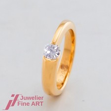 CHRISTIAN BAUER-Trauring/Partnerring/Ehering-18K/750 Gelbgold- 1 Brillant 0,30ct