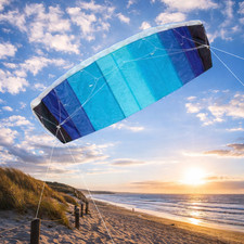 Easy fly stunt kite 120cm - fly, blau