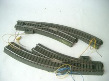 Märklin H0 - 2 x Bogenweiche rechts C-Gleis Nr. 24672 (1 x m. Decoder)