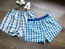 SCHIESSER & HUGO BOSS ♛ 2er Set Boxershorts Webboxer blau S 158 164 170 176 188