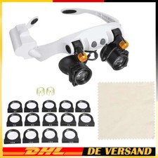 Lupenbrille 3x-25x Stirnlupe