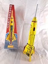 Blechspielzeug rakete gelb - blechspielzeug,