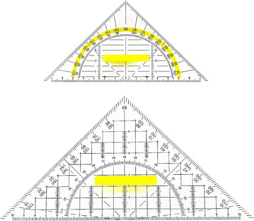 Geodreieck groß winkelmesser - groß,