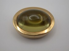 Bajonett- Patent-Wechselschließe / Mittelteil für Kette mit Lemoncitrin Gold 750