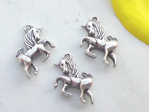 Anhänger einhorn 21x18mm - 5x,