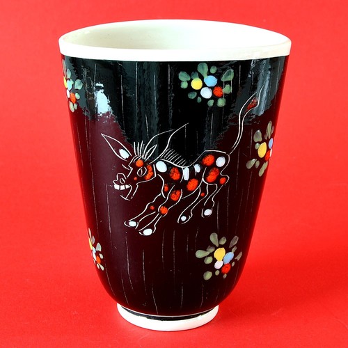 Italienische keramikvase mit - italienische,
