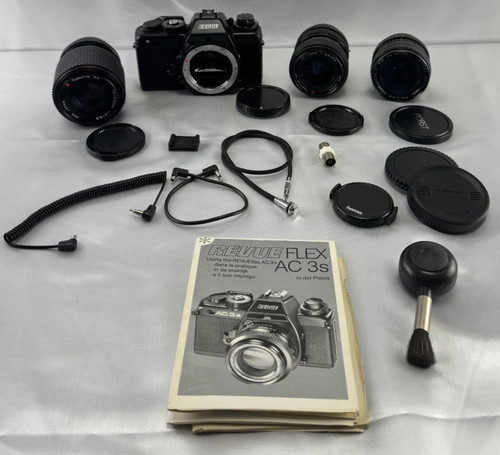 Revueflex kamera set mit - set,