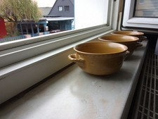 3 Suppentassen, Keramik, 