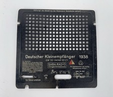 Saba Radio Villingen DKE38 - Deutscher Kleinempfänger Rückwand Deutschland 1938