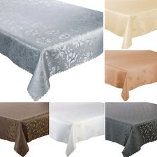 Tischdecke Fleckenresistente Tischtüch Grau Braun Weiß Ecru Graphit Beige Cremig