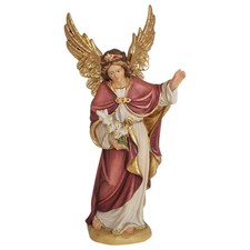 Holz Figur HL. SCHUTZENGEL /