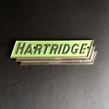 HARTRIDGE DIESELMOTOR PRÜFMASCHINE HERSTELLER PLATTE PLAKETTE ABZEICHEN EMBLEM