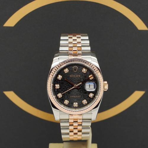 Rolex datejust rosé dia - rosé,
