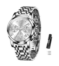 Uhren Herren – Edelstahl, wasserdicht, Luxus Business Uhr, Geschenk für Männer