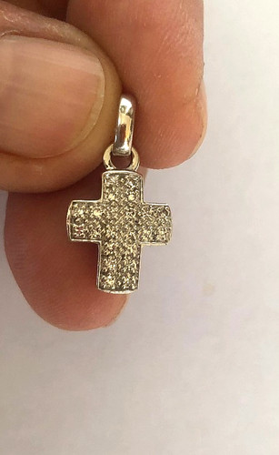 Kleiner kreuz anhänger 585 - kleiner,