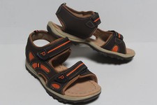 Kinder Sandalen Trekkingsandalen Klettverschluss braun-orange Gr 33 34 35 36