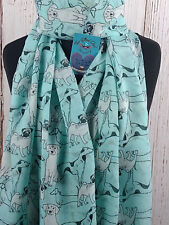 PUPPY POWER HUNDESCHAL HIMMELBLAU SORTIERT NIEDLICH HUNDE WEICH HALSTUCH SCHAL GESCHENKPAPIER/BOX