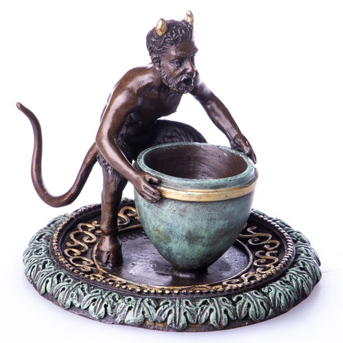 Farbige bronzefigur wiener art - bronzefigur,