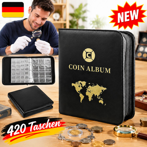 Große kapazität münzalbum - große,