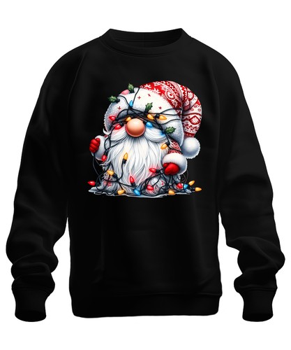Weihnachtsmann mit lichtern - weihnachtsmann,