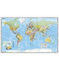 Weltkarte [deutsch] Großformat. Poster: Großformat, 134 x 87cm.