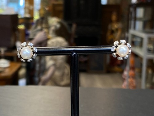 Paar ohrstecker aus weissgold - paar,