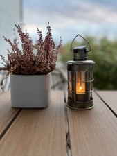 kleine Messing Öllampe als