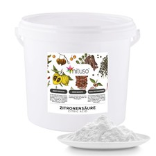mituso Zitronensäure Pulver 5 kg | Monohydrat, Lebensmittelqualität E330