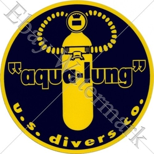 Aqua lung diver decal - aqua-lung,