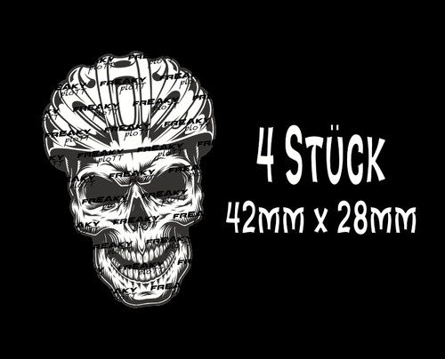 Fahrrad skull aufkleber - fahrrad,