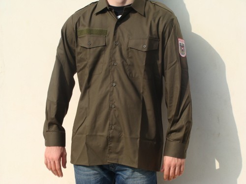 Herren hemd militärgrün - herren,