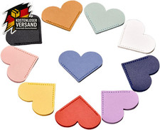 Lederlesezeichen Herzform Set