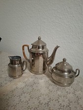 Kaffeekanne Set Versilbert