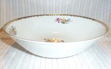 Schüssel Winterling 23 cm  Dekor Rosen Blumen Goldrand