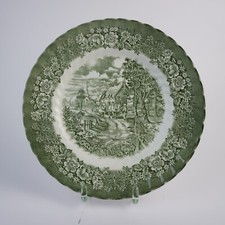 Englisches Porzellan Memory Lane British Anchor Ironstone Grün Speiseteller