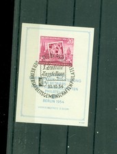 Briefmarken DDR,  Ausstellungsblock mit Sonderstempel