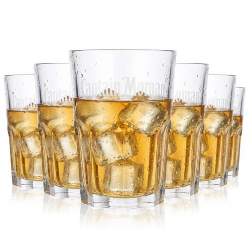 Captain morgan rum glas - 6x,