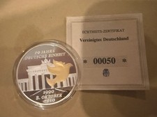 Silbere Münze 20 Jahre