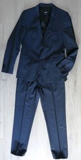 Strellson Anzug Herren Gr. 102 Blau Business Jacke Hose Elegant
