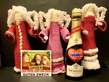 SEKTFLASCHEN-ENGEL OHNE GESICHT S. FOTO+BESCHR. INTERNAT. VERSAND MÖGLICH